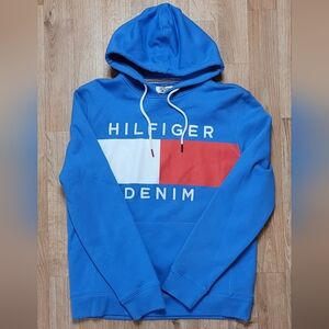 Tommy Hilfiger Blue and Red Hoodie